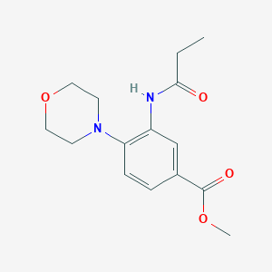 Methyl 4-(morpholin-4-yl)-3-(propanoylamino)benzoate