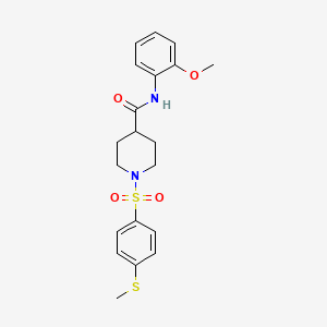 N-(2-methoxyphenyl)-1-{[4-(methylthio)phenyl]sulfonyl}-4-piperidinecarboxamide