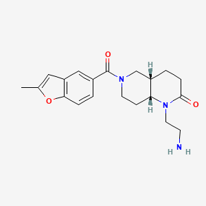 rel-(4aS,8aR)-1-(2-aminoethyl)-6-[(2-methyl-1-benzofuran-5-yl)carbonyl]octahydro-1,6-naphthyridin-2(1H)-one hydrochloride