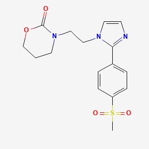 3-(2-{2-[4-(methylsulfonyl)phenyl]-1H-imidazol-1-yl}ethyl)-1,3-oxazinan-2-one