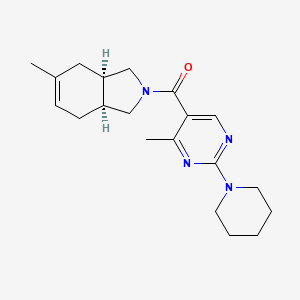 [(3aR,7aS)-5-methyl-1,3,3a,4,7,7a-hexahydroisoindol-2-yl]-(4-methyl-2-piperidin-1-ylpyrimidin-5-yl)methanone