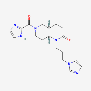 (4aS*,8aR*)-6-(1H-imidazol-2-ylcarbonyl)-1-[3-(1H-imidazol-1-yl)propyl]octahydro-1,6-naphthyridin-2(1H)-one