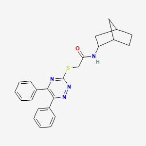 N-bicyclo[2.2.1]hept-2-yl-2-[(5,6-diphenyl-1,2,4-triazin-3-yl)thio]acetamide