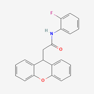 N-(2-fluorophenyl)-2-(9H-xanthen-9-yl)acetamide