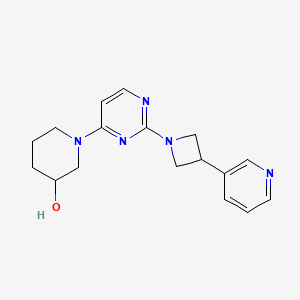 1-{2-[3-(3-pyridinyl)-1-azetidinyl]-4-pyrimidinyl}-3-piperidinol