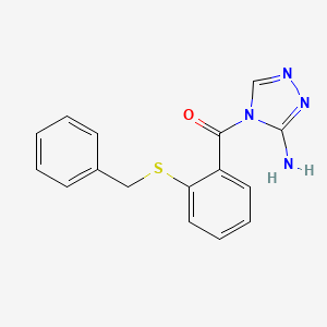 (3-Amino-1,2,4-triazol-4-yl)-(2-benzylsulfanylphenyl)methanone