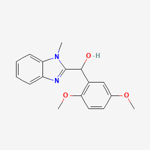 (2,5-DIMETHOXYPHENYL)(1-METHYL-1H-1,3-BENZIMIDAZOL-2-YL)METHANOL