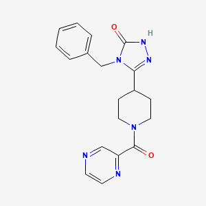 4-benzyl-5-[1-(2-pyrazinylcarbonyl)-4-piperidinyl]-2,4-dihydro-3H-1,2,4-triazol-3-one