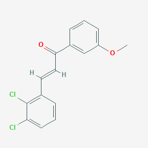 molecular formula C16H12Cl2O2 B5386559 3-(2,3-dichlorophenyl)-1-(3-methoxyphenyl)-2-propen-1-one 