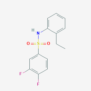 N-(2-ethylphenyl)-3,4-difluorobenzenesulfonamide