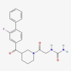 N-(2-{3-[(2-fluorobiphenyl-4-yl)carbonyl]piperidin-1-yl}-2-oxoethyl)urea