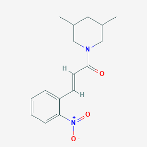 (2E)-1-(3,5-dimethylpiperidin-1-yl)-3-(2-nitrophenyl)prop-2-en-1-one