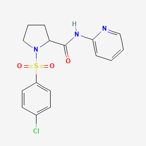 1-(4-CHLOROBENZENESULFONYL)-N-(PYRIDIN-2-YL)PYRROLIDINE-2-CARBOXAMIDE