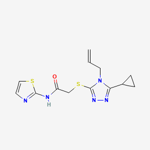 2-[(4-ALLYL-5-CYCLOPROPYL-4H-1,2,4-TRIAZOL-3-YL)SULFANYL]-N-(1,3-THIAZOL-2-YL)ACETAMIDE