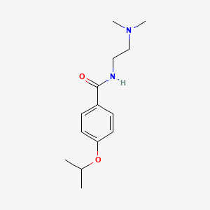 molecular formula C14H22N2O2 B5386678 N-[2-(dimethylamino)ethyl]-4-propan-2-yloxybenzamide 