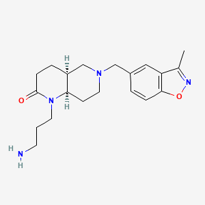 rel-(4aS,8aR)-1-(3-aminopropyl)-6-[(3-methyl-1,2-benzisoxazol-5-yl)methyl]octahydro-1,6-naphthyridin-2(1H)-one dihydrochloride