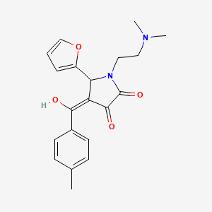 1-[2-(dimethylamino)ethyl]-5-(furan-2-yl)-3-hydroxy-4-(4-methylbenzoyl)-2,5-dihydro-1H-pyrrol-2-one