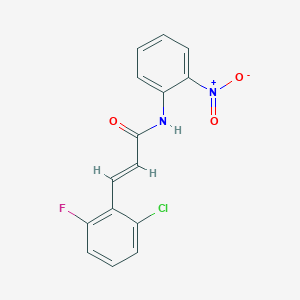 (2E)-3-(2-chloro-6-fluorophenyl)-N-(2-nitrophenyl)prop-2-enamide