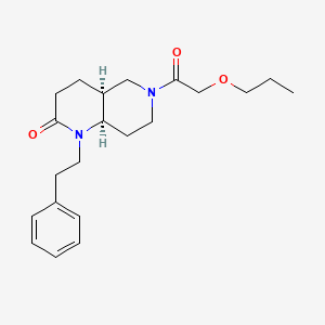 (4aS*,8aR*)-1-(2-phenylethyl)-6-(propoxyacetyl)octahydro-1,6-naphthyridin-2(1H)-one