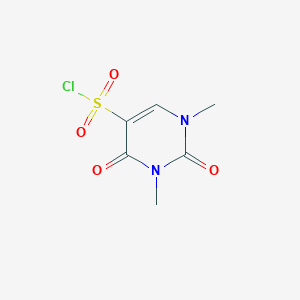 molecular formula C6H7ClN2O4S B053868 1,3-二甲基-2,4-二氧代-1,2,3,4-四氢嘧啶-5-磺酰氯 CAS No. 124788-36-9