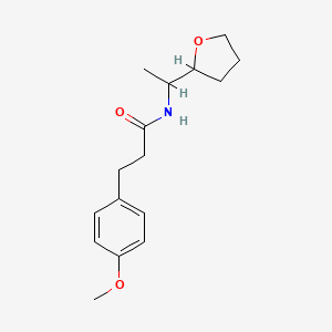 3-(4-methoxyphenyl)-N-[1-(oxolan-2-yl)ethyl]propanamide