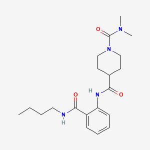 N4-[2-(BUTYLCARBAMOYL)PHENYL]-N1,N1-DIMETHYLPIPERIDINE-1,4-DICARBOXAMIDE