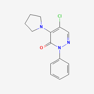 5-chloro-2-phenyl-4-(pyrrolidin-1-yl)pyridazin-3(2H)-one