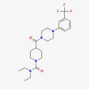 N,N-diethyl-4-({4-[3-(trifluoromethyl)phenyl]piperazin-1-yl}carbonyl)piperidine-1-carboxamide