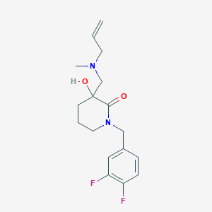 3-{[allyl(methyl)amino]methyl}-1-(3,4-difluorobenzyl)-3-hydroxypiperidin-2-one