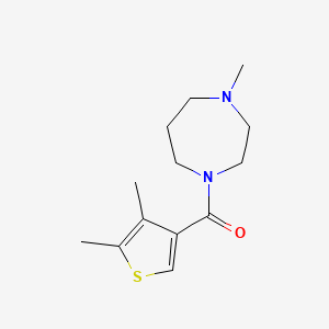 molecular formula C13H20N2OS B5386924 (4,5-DIMETHYL-3-THIENYL)(4-METHYL-1,4-DIAZEPAN-1-YL)METHANONE 