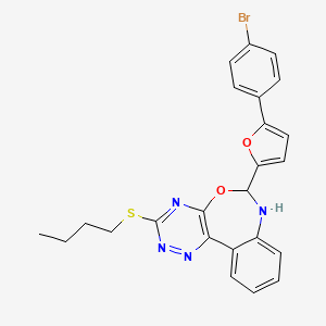 6-[5-(4-Bromophenyl)-2-furyl]-3-(butylsulfanyl)-6,7-dihydro[1,2,4]triazino[5,6-D][3,1]benzoxazepine