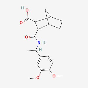 3-({[1-(3,4-dimethoxyphenyl)ethyl]amino}carbonyl)bicyclo[2.2.1]heptane-2-carboxylic acid