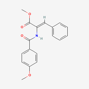 methyl (Z)-2-[(4-methoxybenzoyl)amino]-3-phenylprop-2-enoate