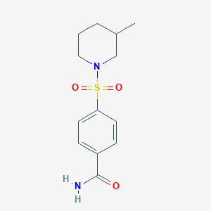 4-(3-Methylpiperidin-1-yl)sulfonylbenzamide