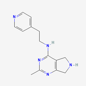 2-methyl-N-(2-pyridin-4-ylethyl)-6,7-dihydro-5H-pyrrolo[3,4-d]pyrimidin-4-amine