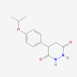 molecular formula C13H16N2O3 B5387070 4-(4-isopropoxyphenyl)tetrahydro-3,6-pyridazinedione 