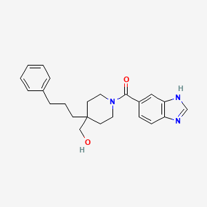 [1-(1H-benzimidazol-5-ylcarbonyl)-4-(3-phenylpropyl)piperidin-4-yl]methanol