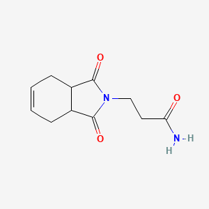 molecular formula C11H14N2O3 B5387083 3-(1,3-Dioxo-3a,4,7,7a-tetrahydroisoindol-2-yl)propanamide 