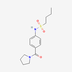 N-[4-(pyrrolidine-1-carbonyl)phenyl]butane-1-sulfonamide