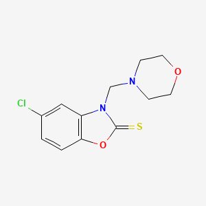 5-chloro-3-(4-morpholinylmethyl)-1,3-benzoxazole-2(3H)-thione