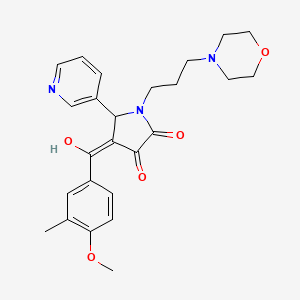 3-hydroxy-4-(4-methoxy-3-methylbenzoyl)-1-[3-(morpholin-4-yl)propyl]-5-(pyridin-3-yl)-2,5-dihydro-1H-pyrrol-2-one