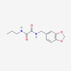 N-(1,3-benzodioxol-5-ylmethyl)-N'-propylethanediamide