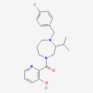 2-{[4-(4-fluorobenzyl)-3-isopropyl-1,4-diazepan-1-yl]carbonyl}-3-pyridinol