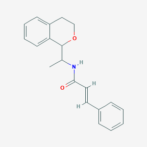 N-[1-(3,4-dihydro-1H-isochromen-1-yl)ethyl]-3-phenylacrylamide