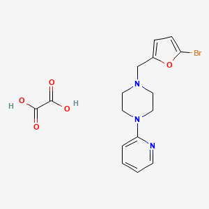 1-[(5-bromo-2-furyl)methyl]-4-(2-pyridinyl)piperazine oxalate