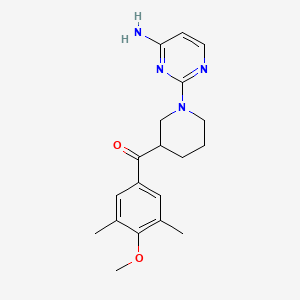 [1-(4-aminopyrimidin-2-yl)piperidin-3-yl](4-methoxy-3,5-dimethylphenyl)methanone