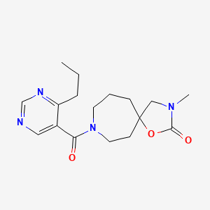 3-methyl-8-[(4-propyl-5-pyrimidinyl)carbonyl]-1-oxa-3,8-diazaspiro[4.6]undecan-2-one