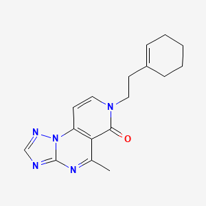 7-[2-(1-cyclohexenyl)ethyl]-5-methylpyrido[3,4-e][1,2,4]triazolo[1,5-a]pyrimidin-6(7H)-one