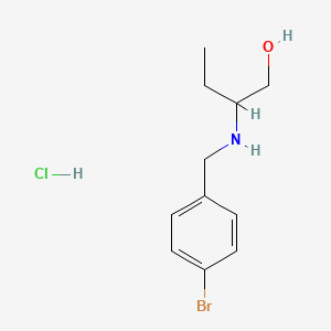 molecular formula C11H17BrClNO B5387294 2-[(4-bromobenzyl)amino]-1-butanol hydrochloride CAS No. 1048673-56-8