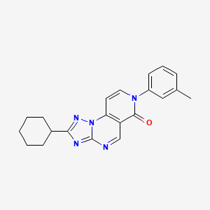 2-cyclohexyl-7-(3-methylphenyl)pyrido[3,4-e][1,2,4]triazolo[1,5-a]pyrimidin-6(7H)-one